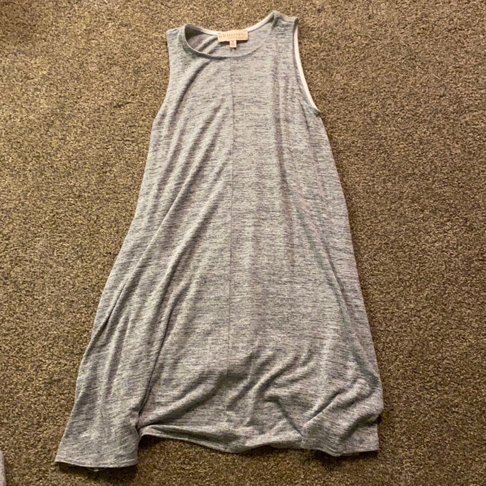 Philosophy gray dress